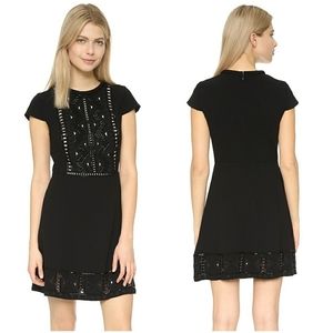 Club Monaco Beaded Black Jessarey Dress